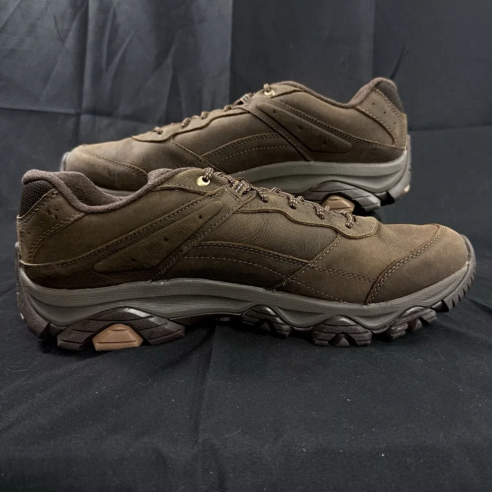 Merrel Moab Adventure 3 Waterproof Hiking Shoes Earth Brown Leather Mens Size 14